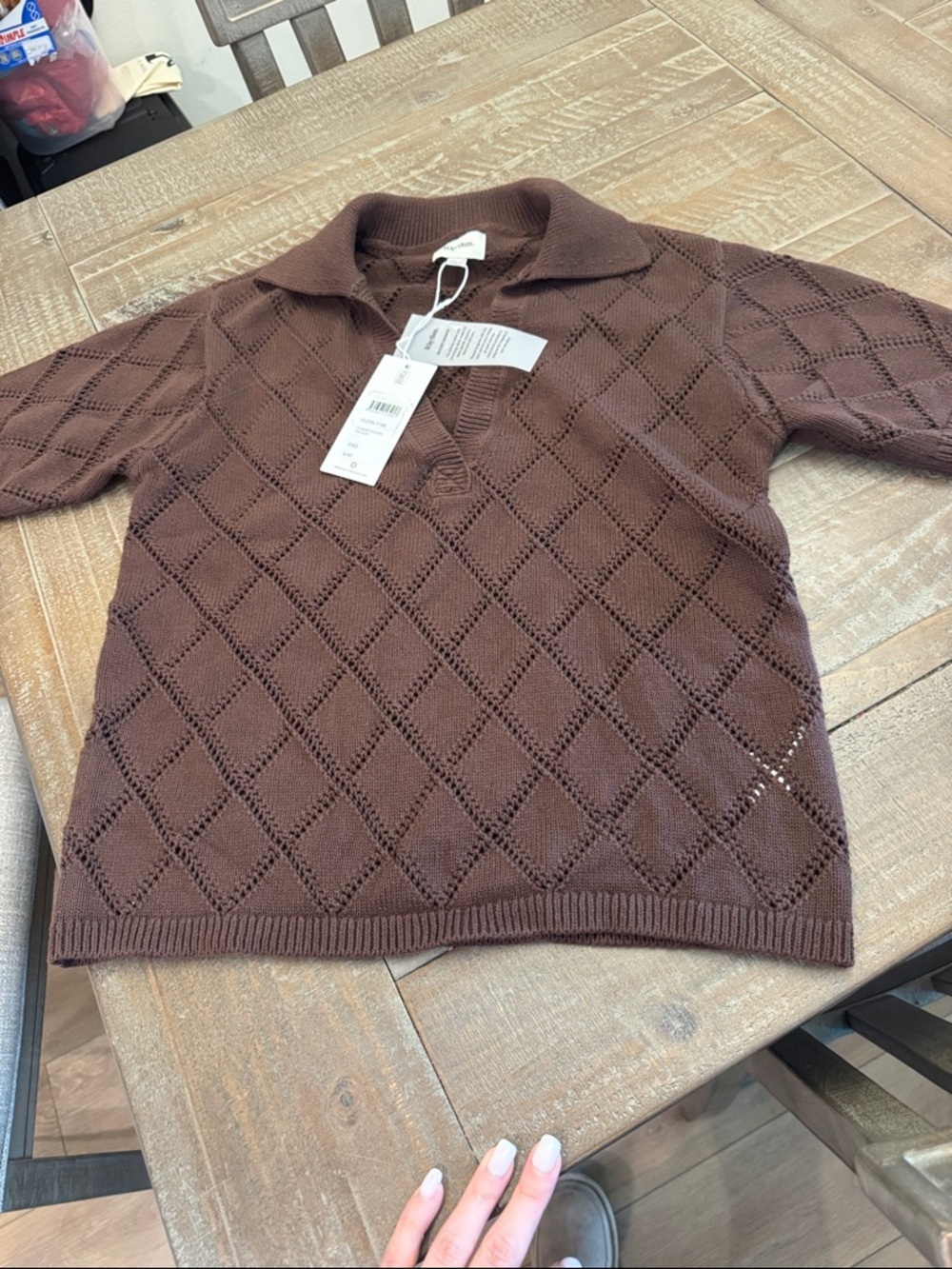 NWT Rhythm. Islander collared knit shirt - Picture 4 of 6